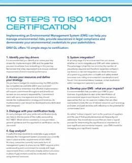 10 steps to ISO 9001 Certification